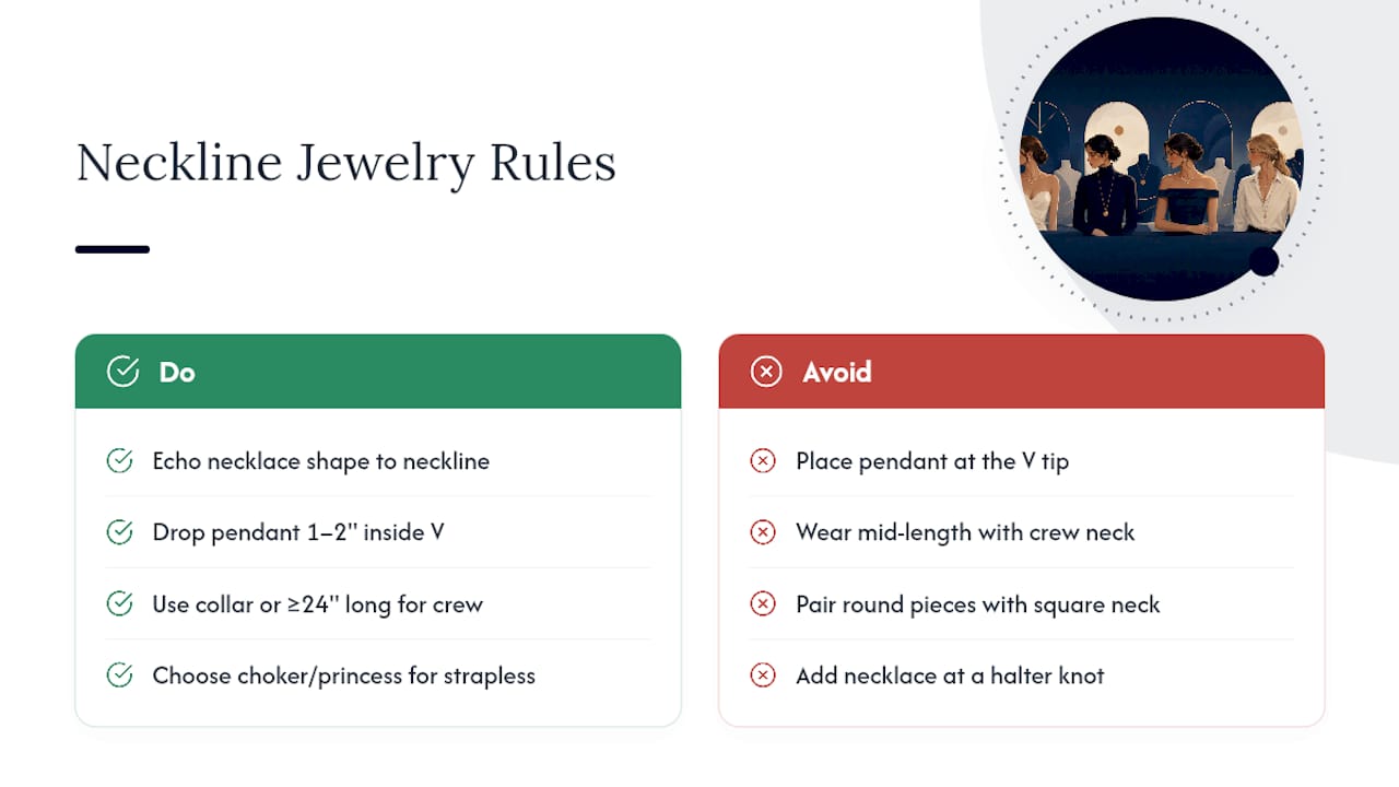 How Do You Match Jewelry to Different Necklines? — overview diagram
