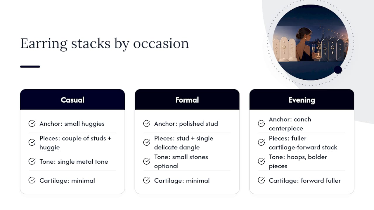 Styling Earrings for Different Occasions — overview diagram