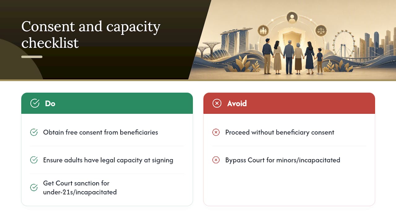 Diagram of legal requirements for valid DOFA