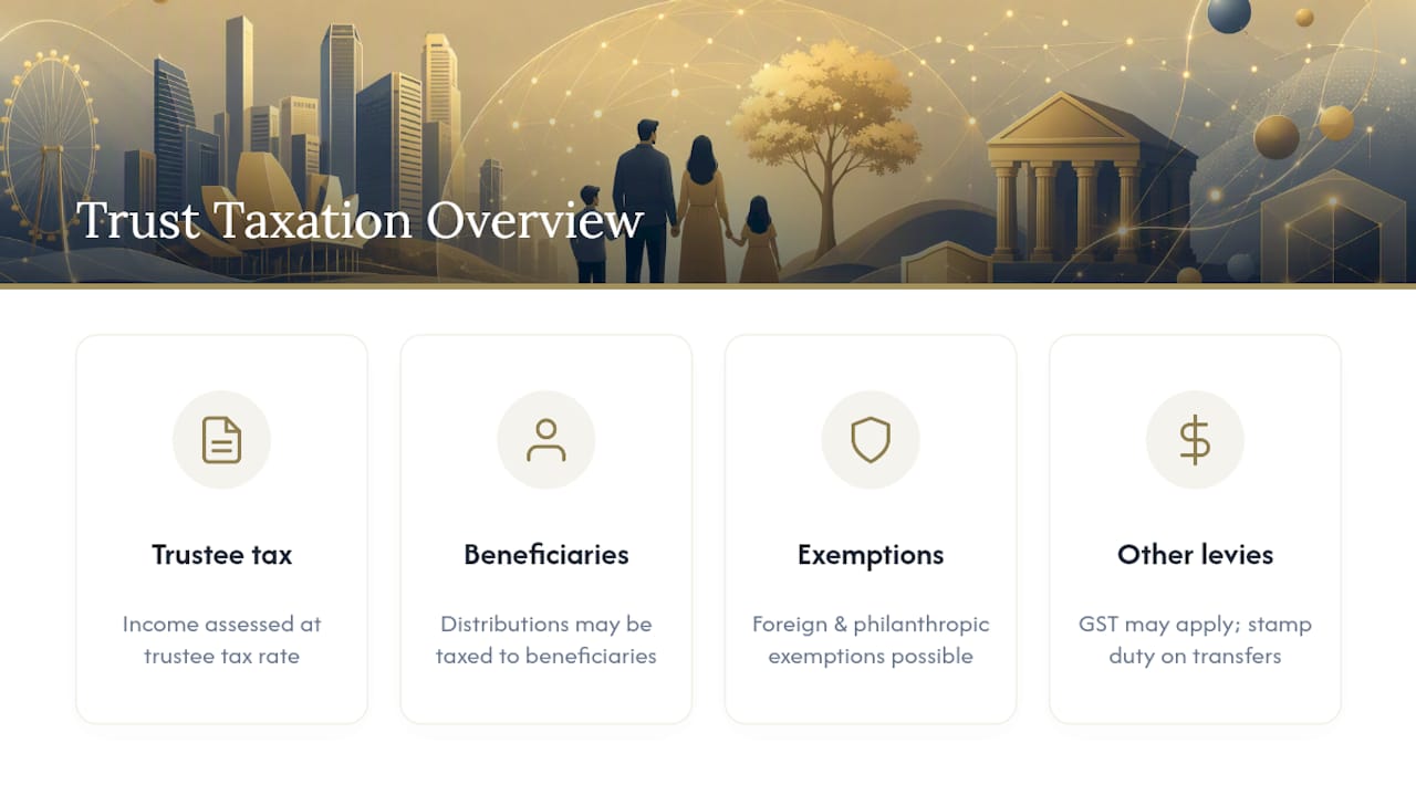How Are Discretionary Trusts Taxed in Singapore? — overview diagram