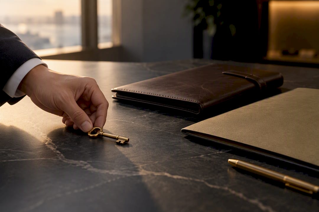 Trust funding materials with insurance policy folder