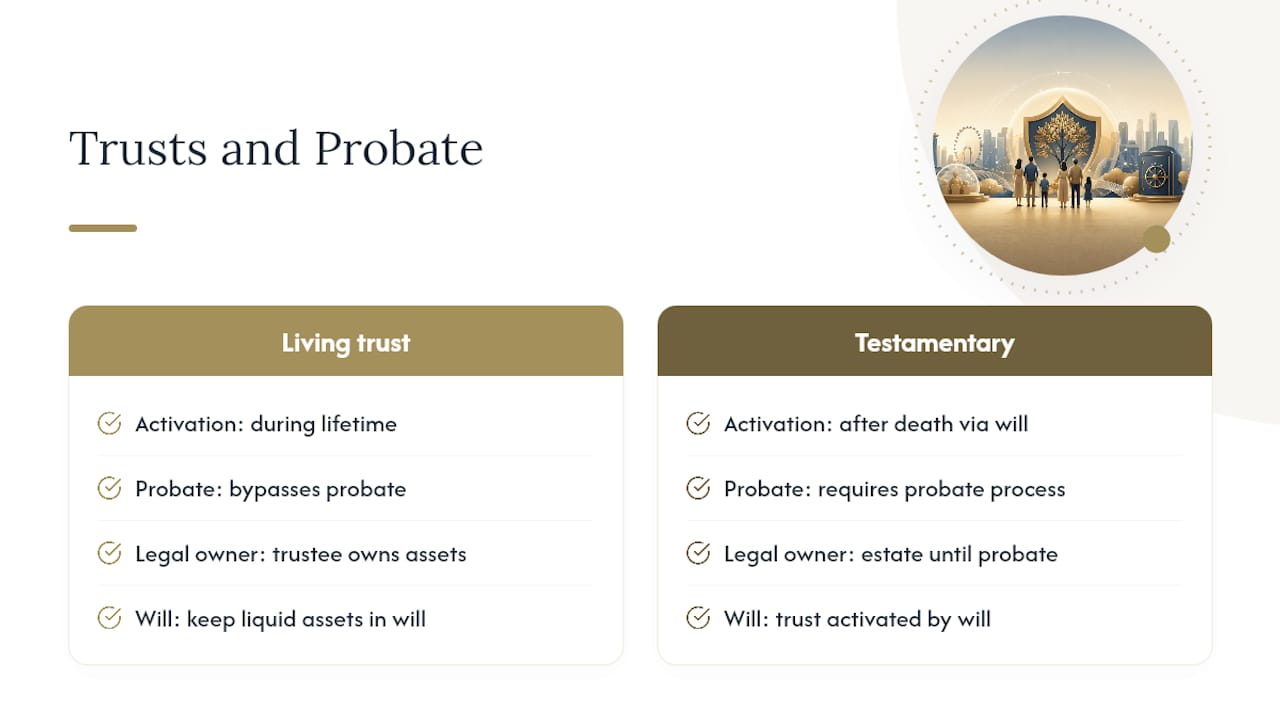 Do Trusts Avoid Probate in Singapore? — overview diagram