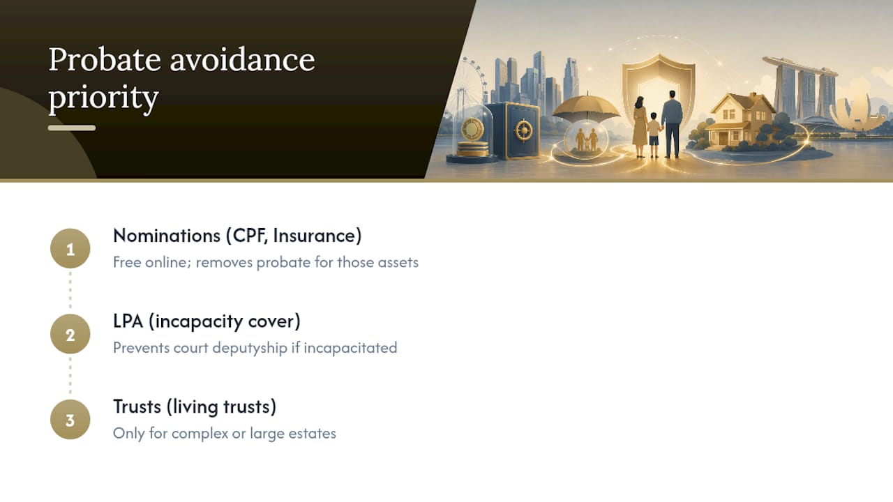 What the Conventional Advice on Probate Gets Wrong — overview diagram