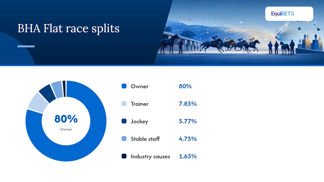 BHA prize money percentage splits diagram
