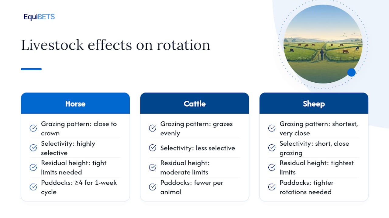 How does livestock type change the rotation plan? — overview diagram