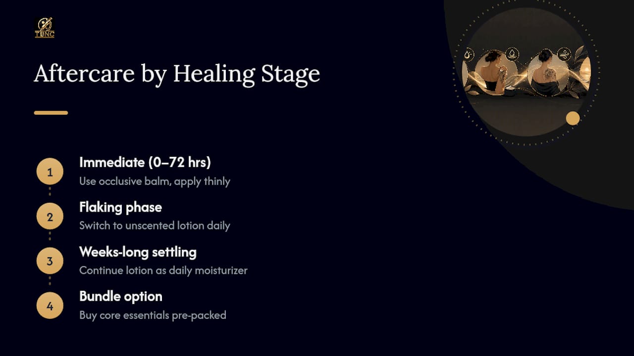 Building the Right Aftercare Kit for Your Color Tattoo — overview diagram