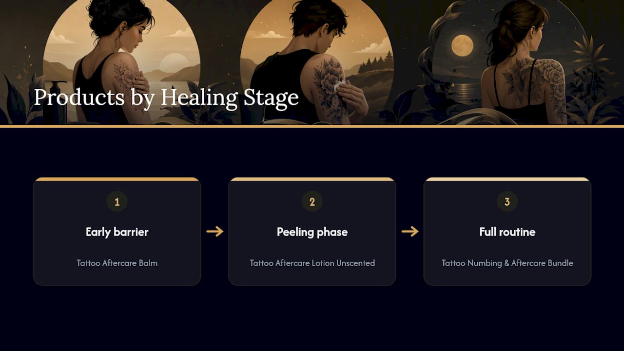 Aftercare Products Built for This Exact Routine — overview diagram