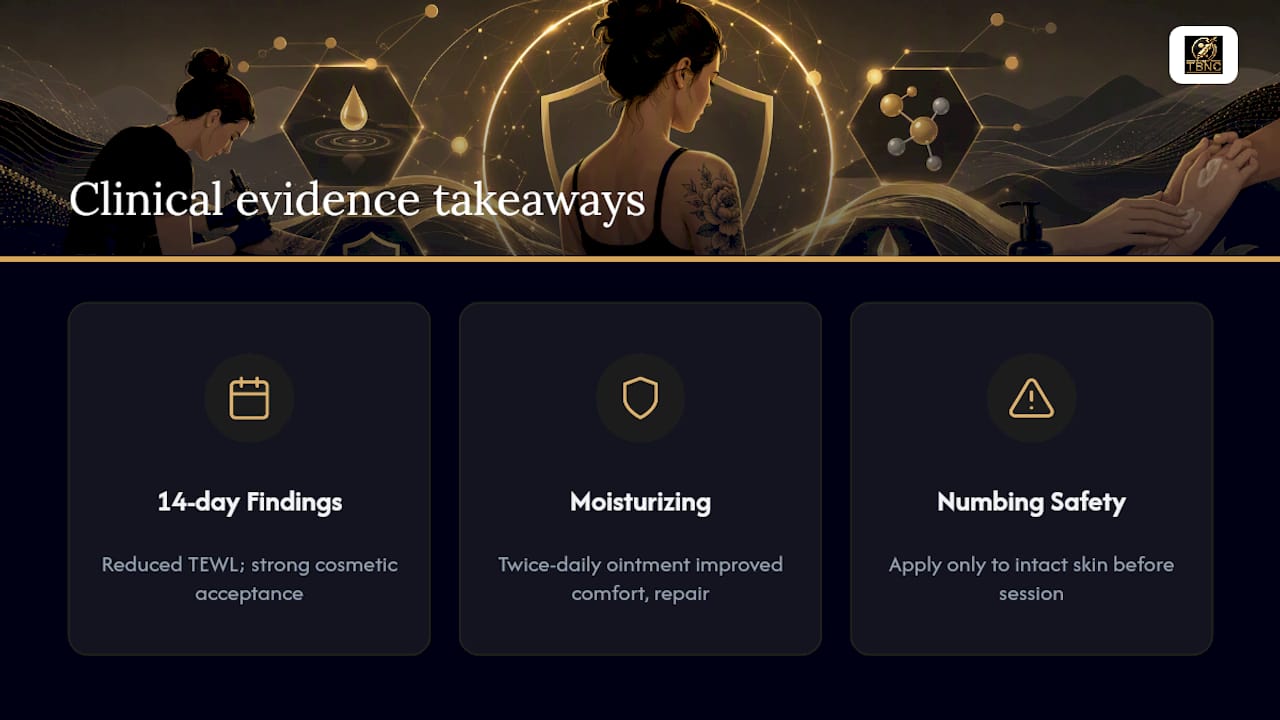 Three evidence-based tattoo aftercare takeaways