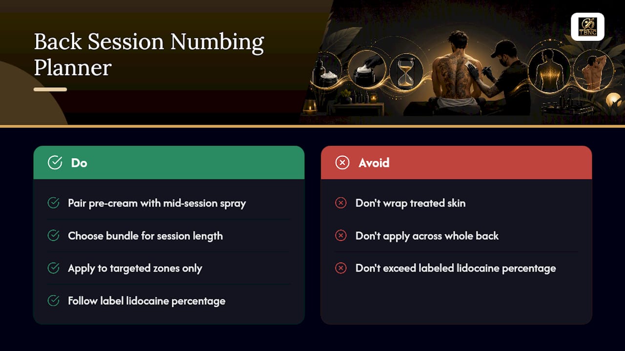 Ready to Plan Your Back Session Numbing Routine? — overview diagram