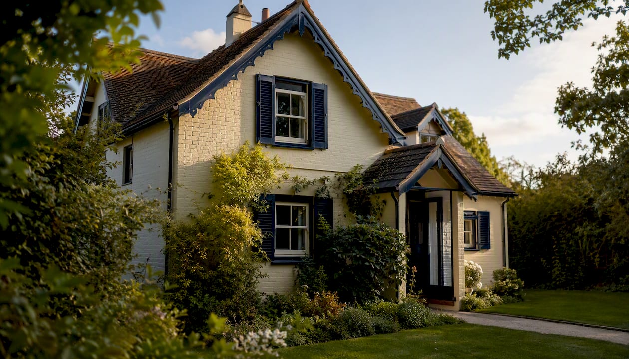 Exterior of UK buy-to-let terraced house