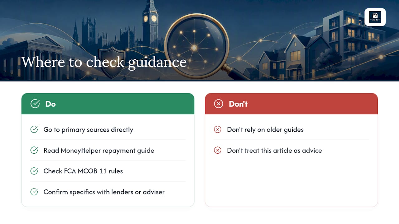 Where to check the official guidance — overview diagram