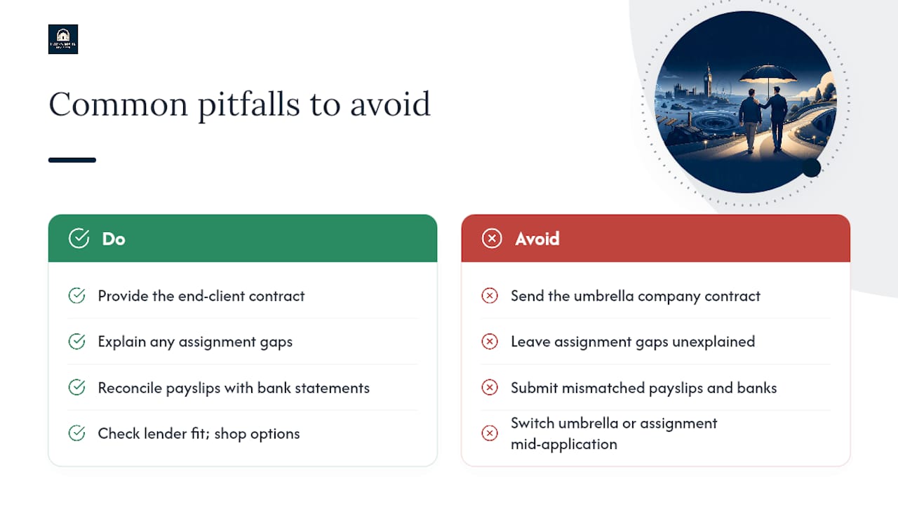 Common pitfalls and red flags to avoid — overview diagram