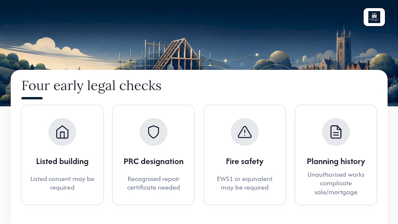 Four legal checks for non-standard properties