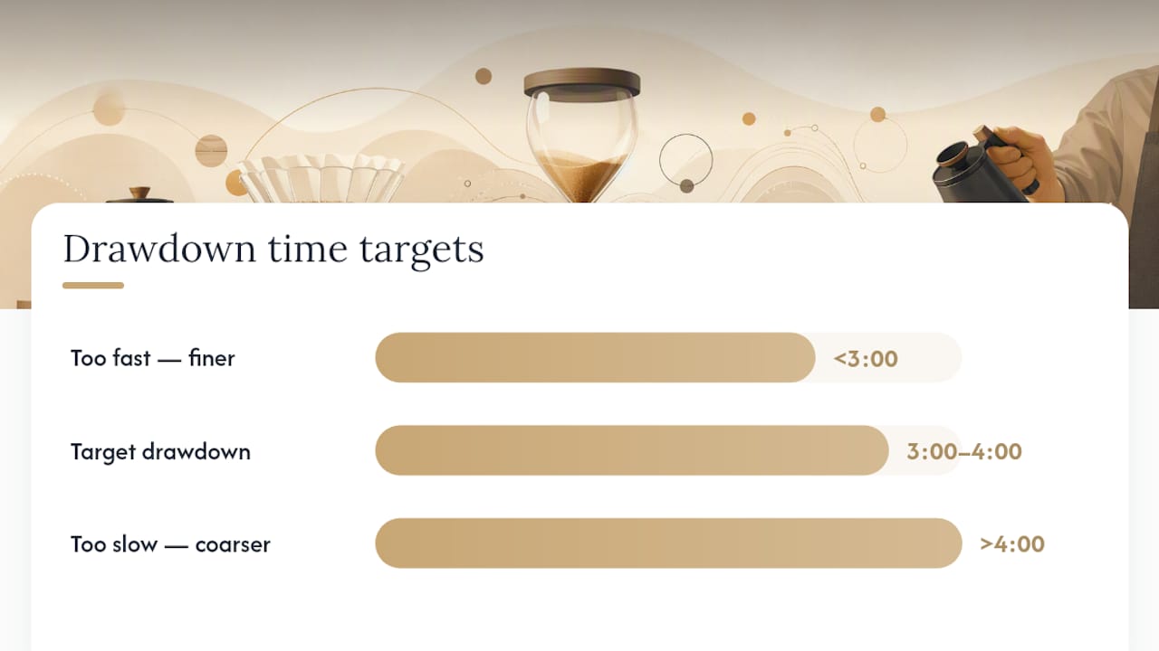 Fixing a Brew That's Too Fast, Too Slow, or Just Off — overview diagram
