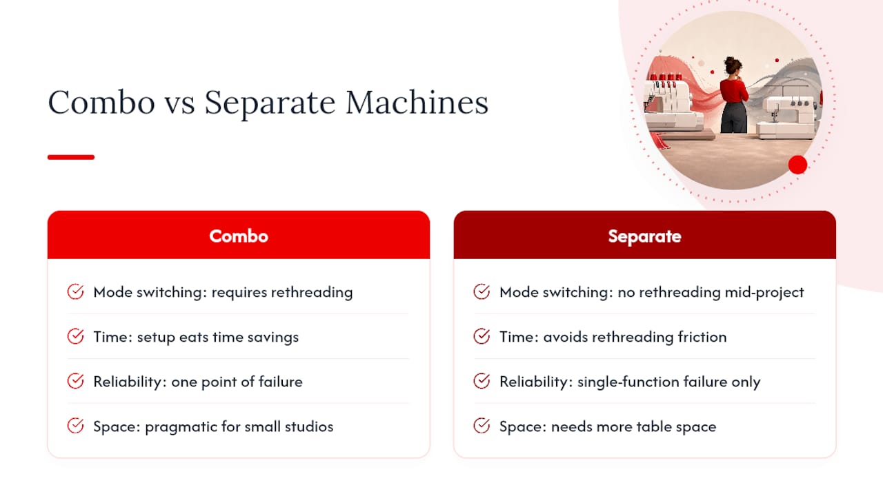 Are Combo Machines Worth It for Small Sewing Spaces? — overview diagram