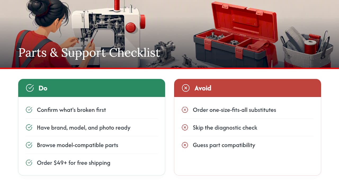 Where to Find Parts and Support for Timing Repairs — overview diagram