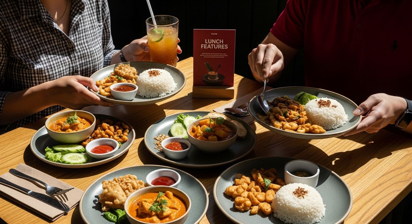 Thai lunch meal variety