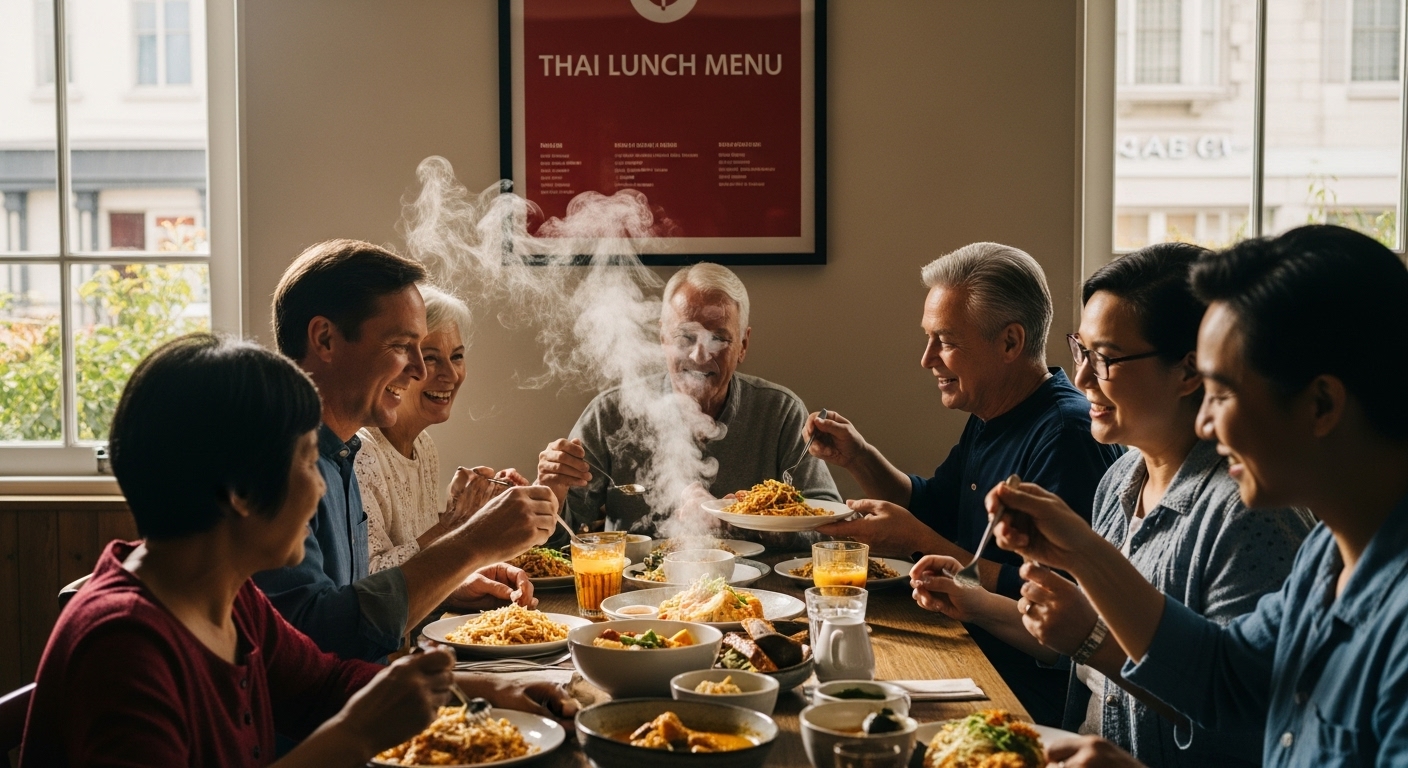 Thai lunch family restaurant