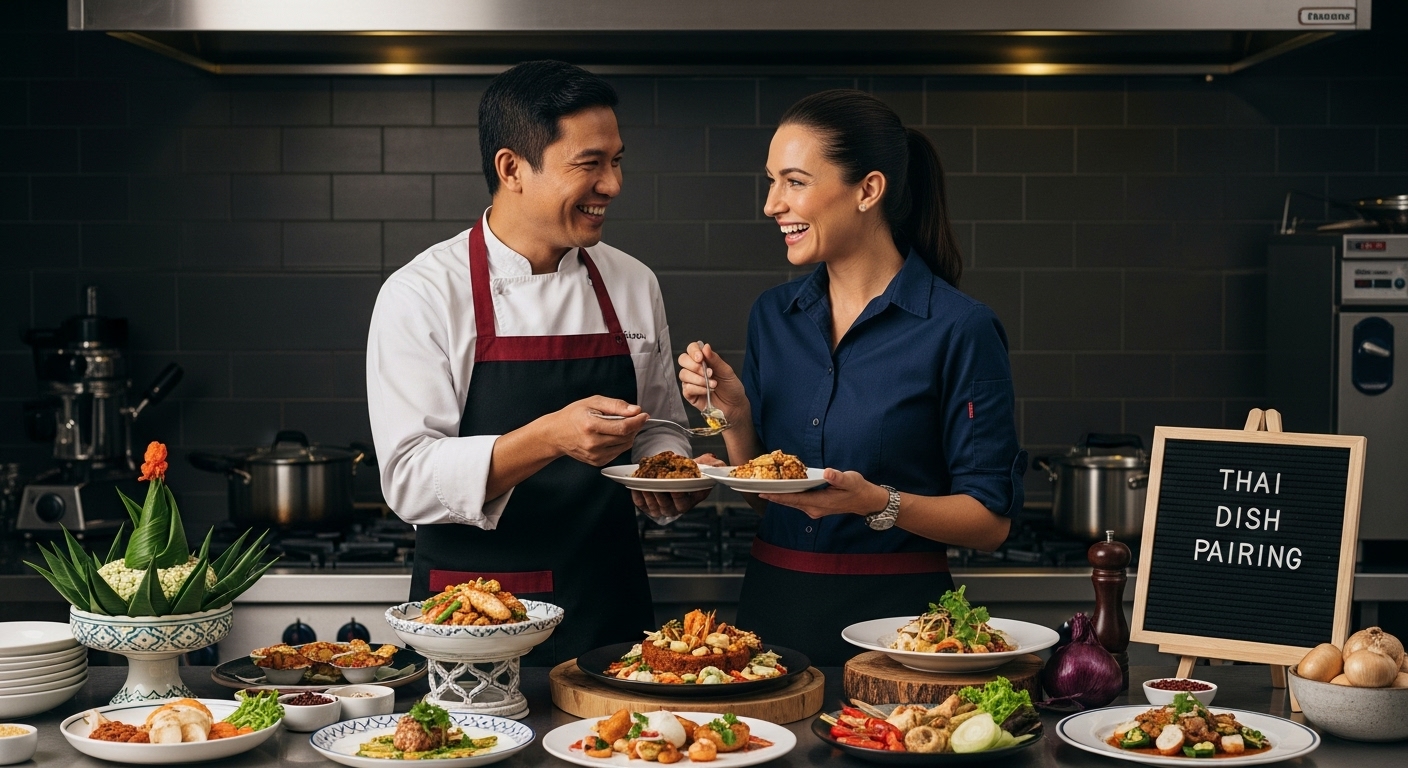 thai dish pairing event