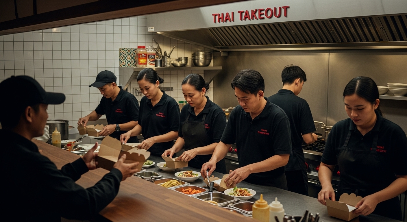 thai takeout kitchen