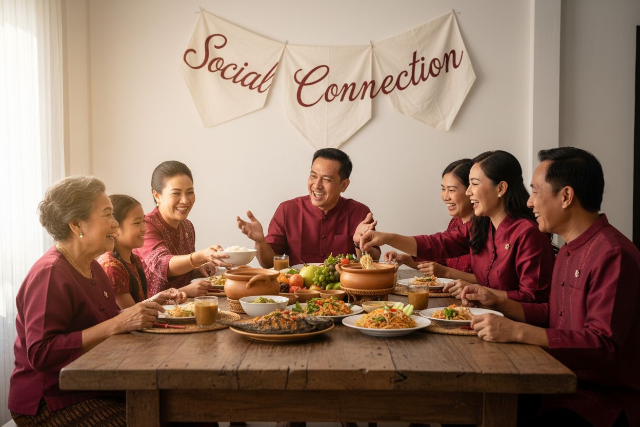 Thai family dining culture