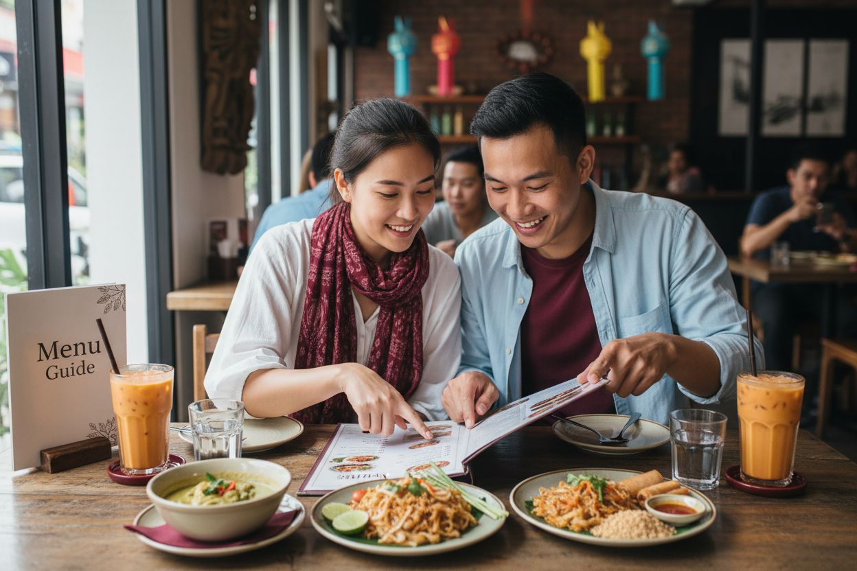 Thai menu couple decision