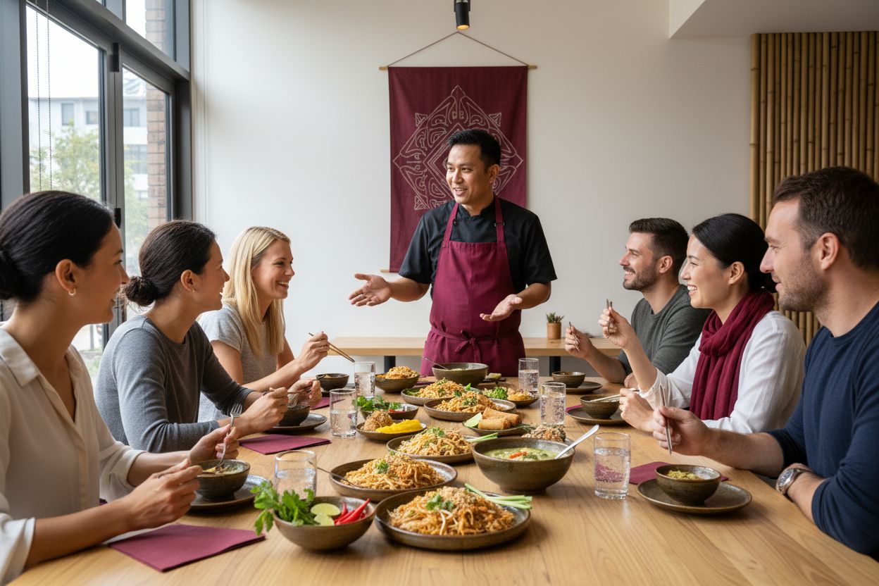 Thai food beginners, authentic dining, learning