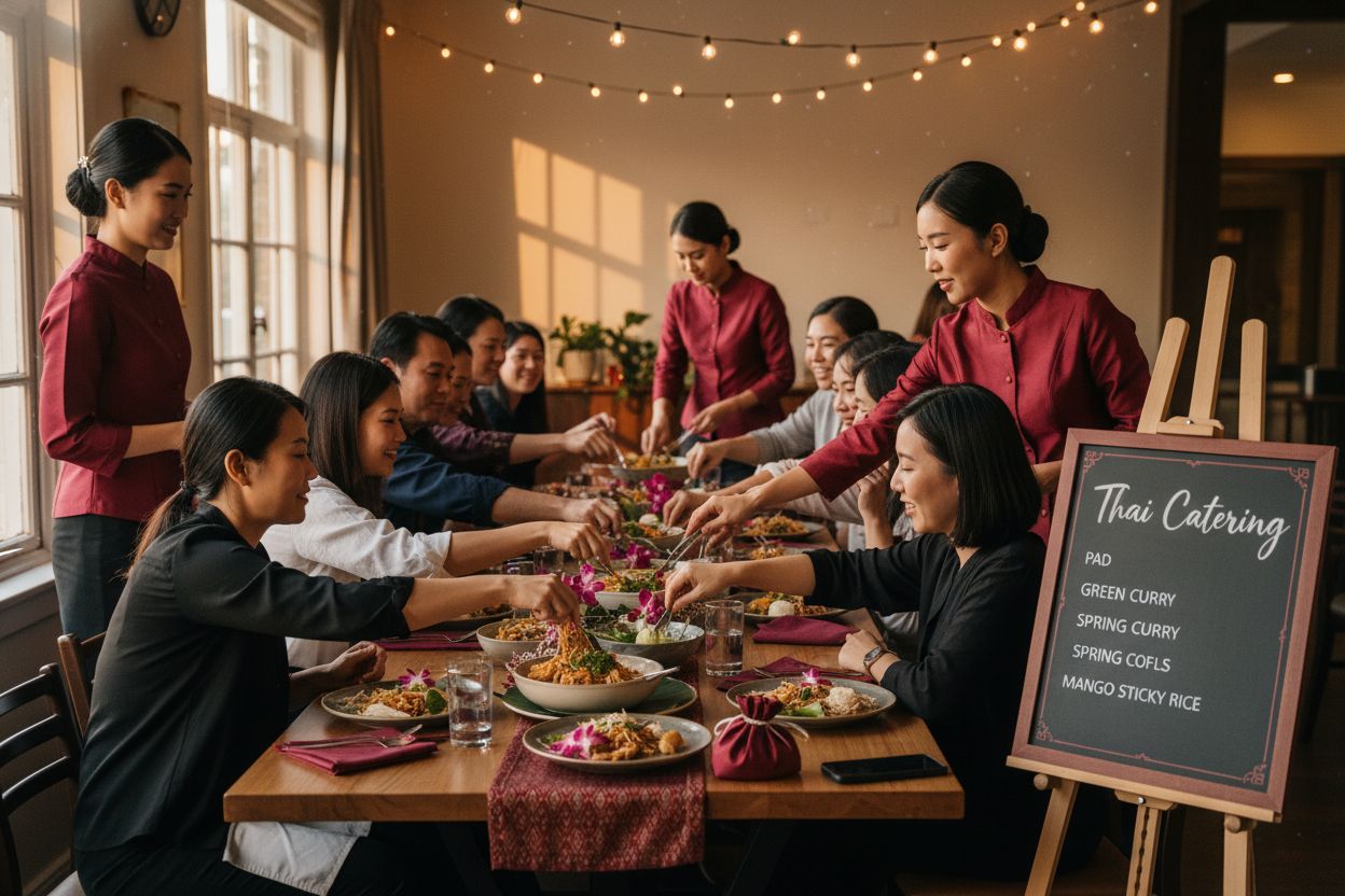 Thai catering event
