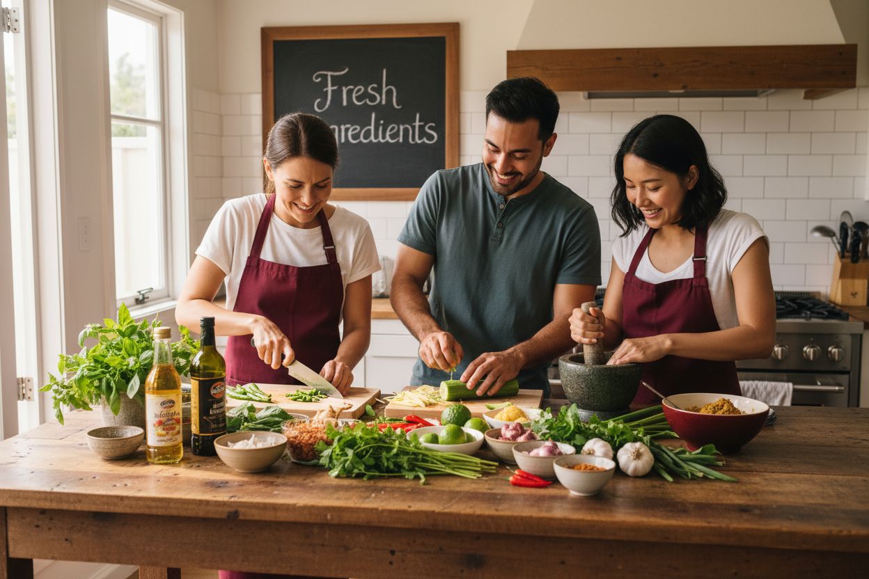 thai fresh ingredients kitchen