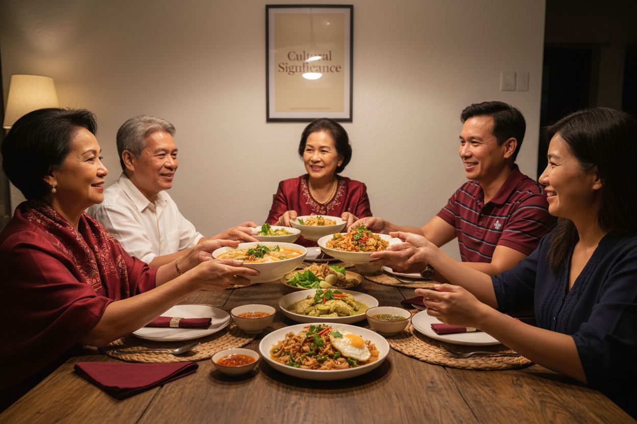 Thai dining family meal