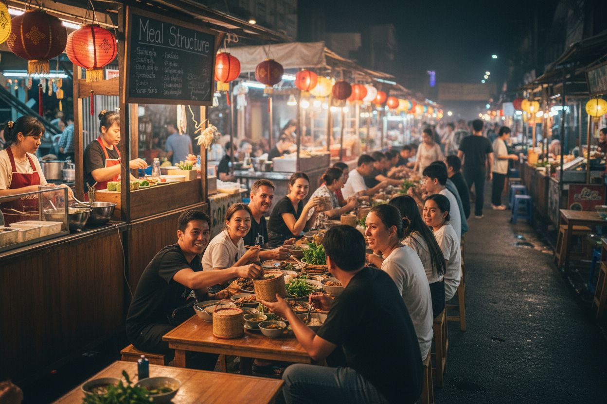 street food Thai rice