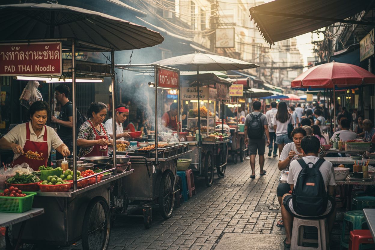 Bangkok street food morning