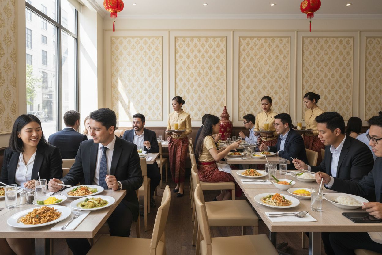 authentic Thai lunch