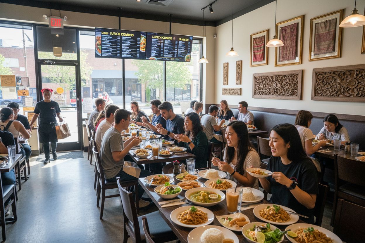 Thai lunch special scene