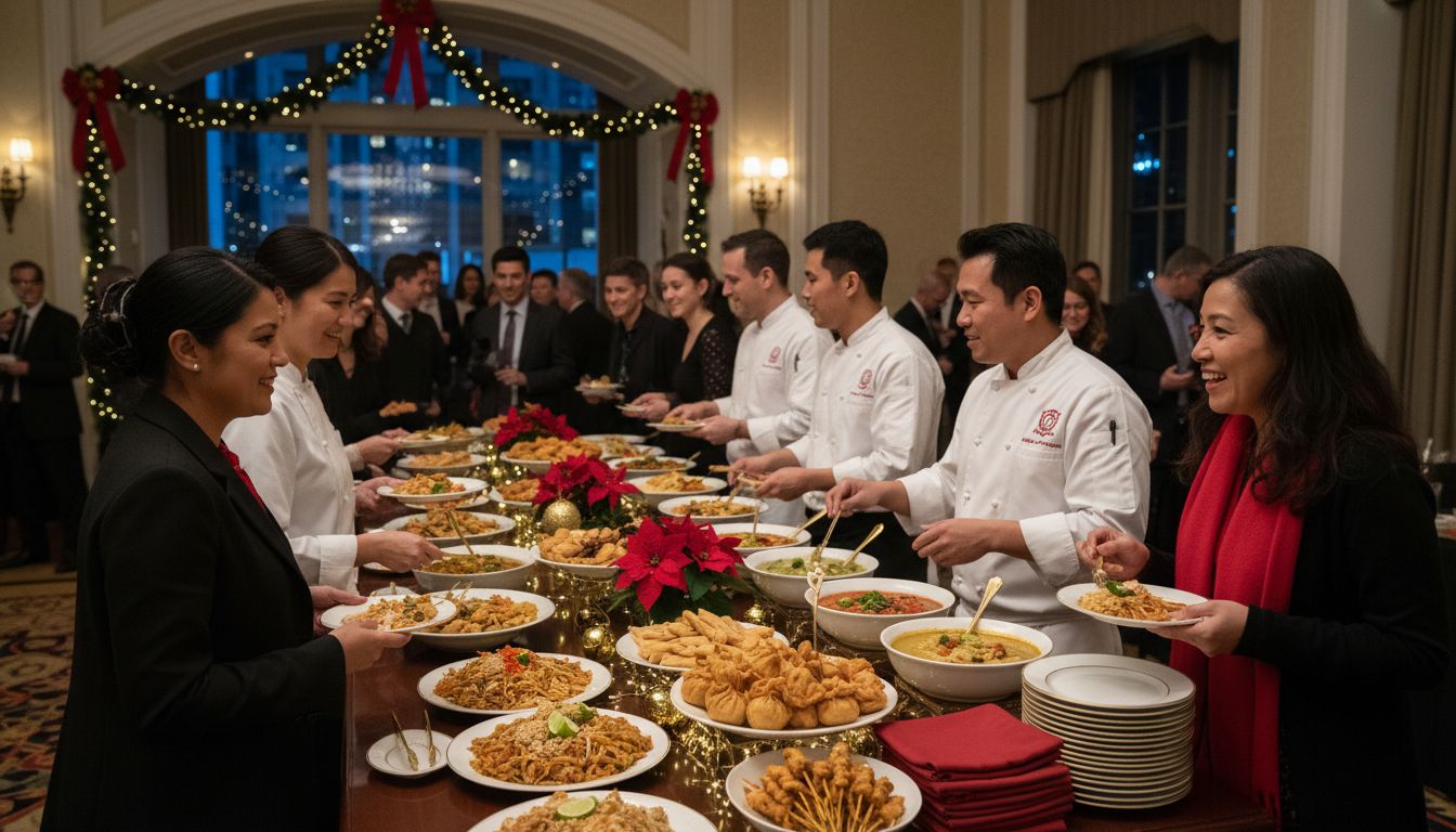 Thai holiday catering event