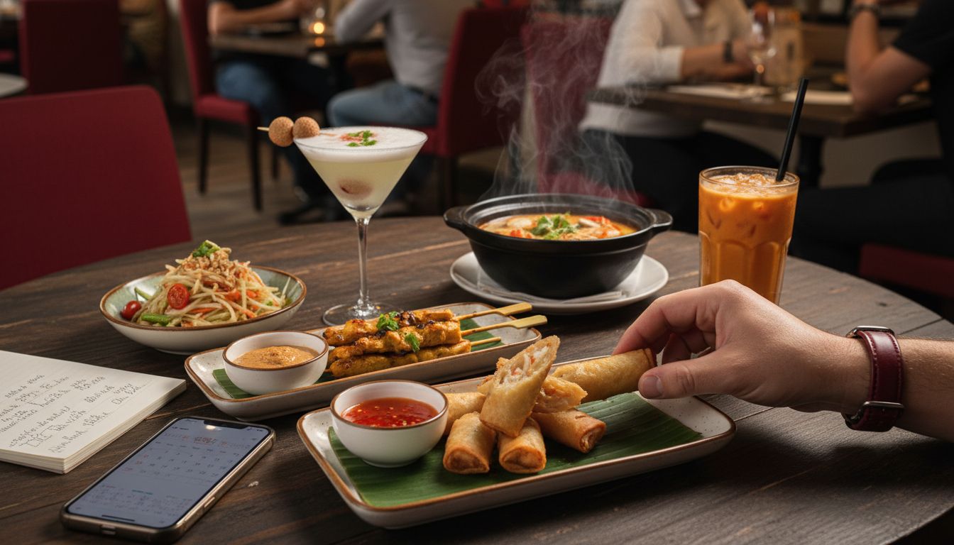 thai appetizers beverages