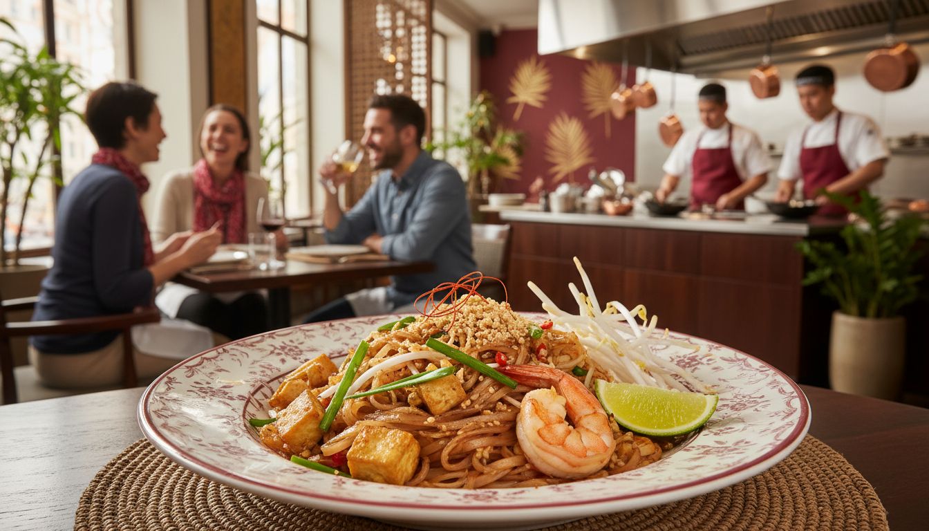 pad thai restaurant scene