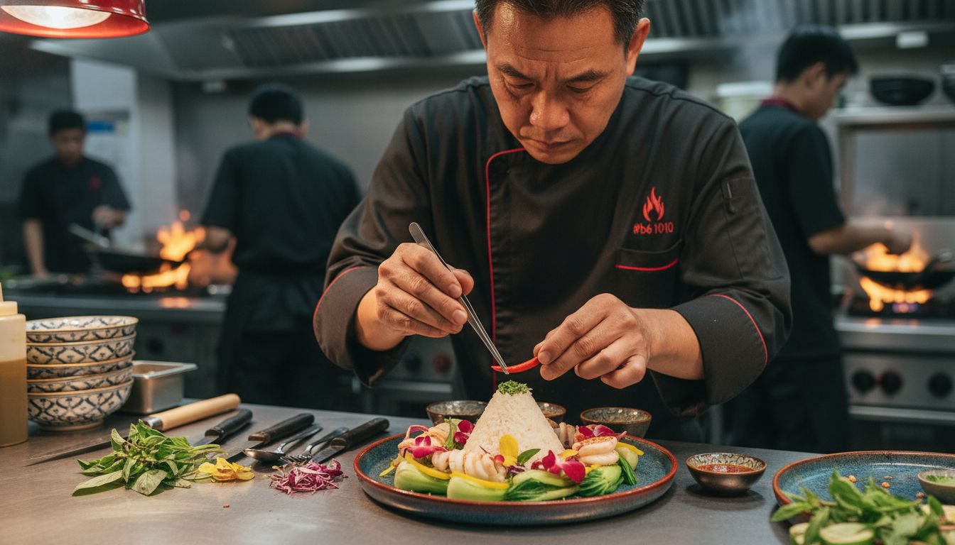 professional food plating