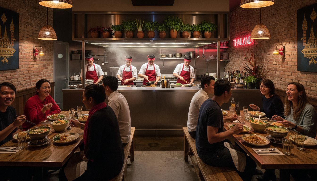 authentic Thai restaurant dining