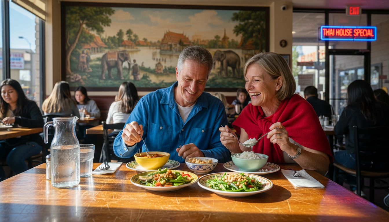 Diners enjoy Thai House Special in Las Vegas