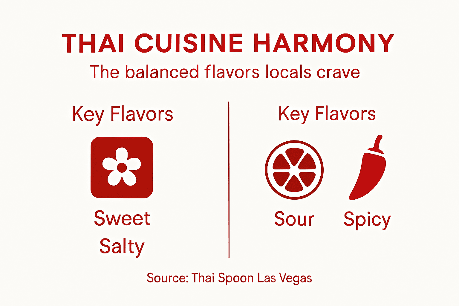 Infographic showing Thai flavor harmony overview