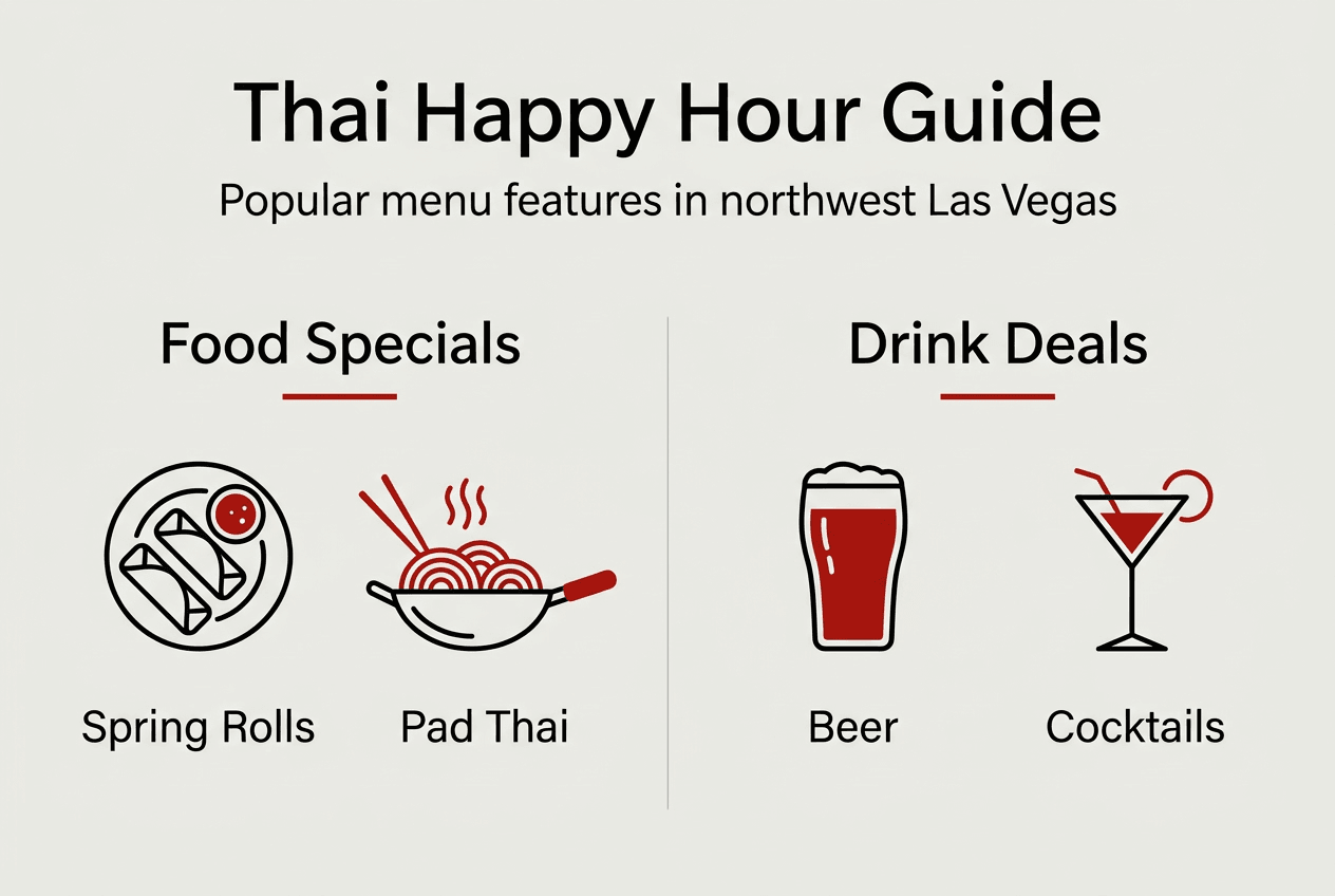 Infographic showing Thai happy hour deals