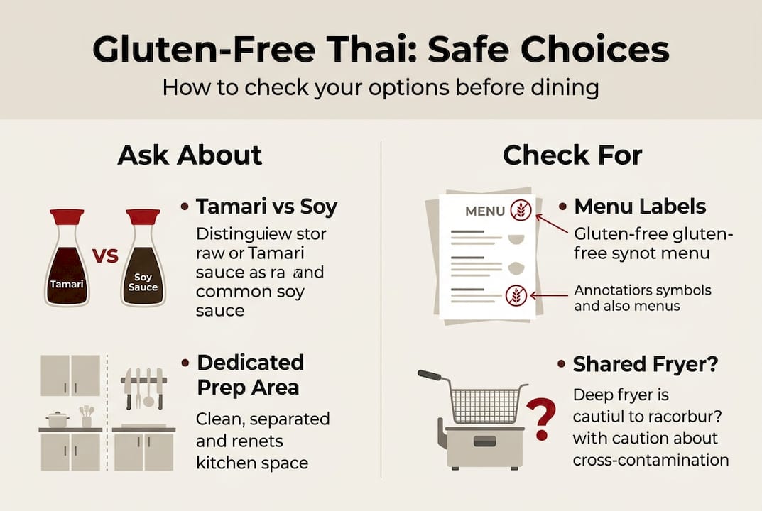 Infographic: verifying gluten-free Thai food safety