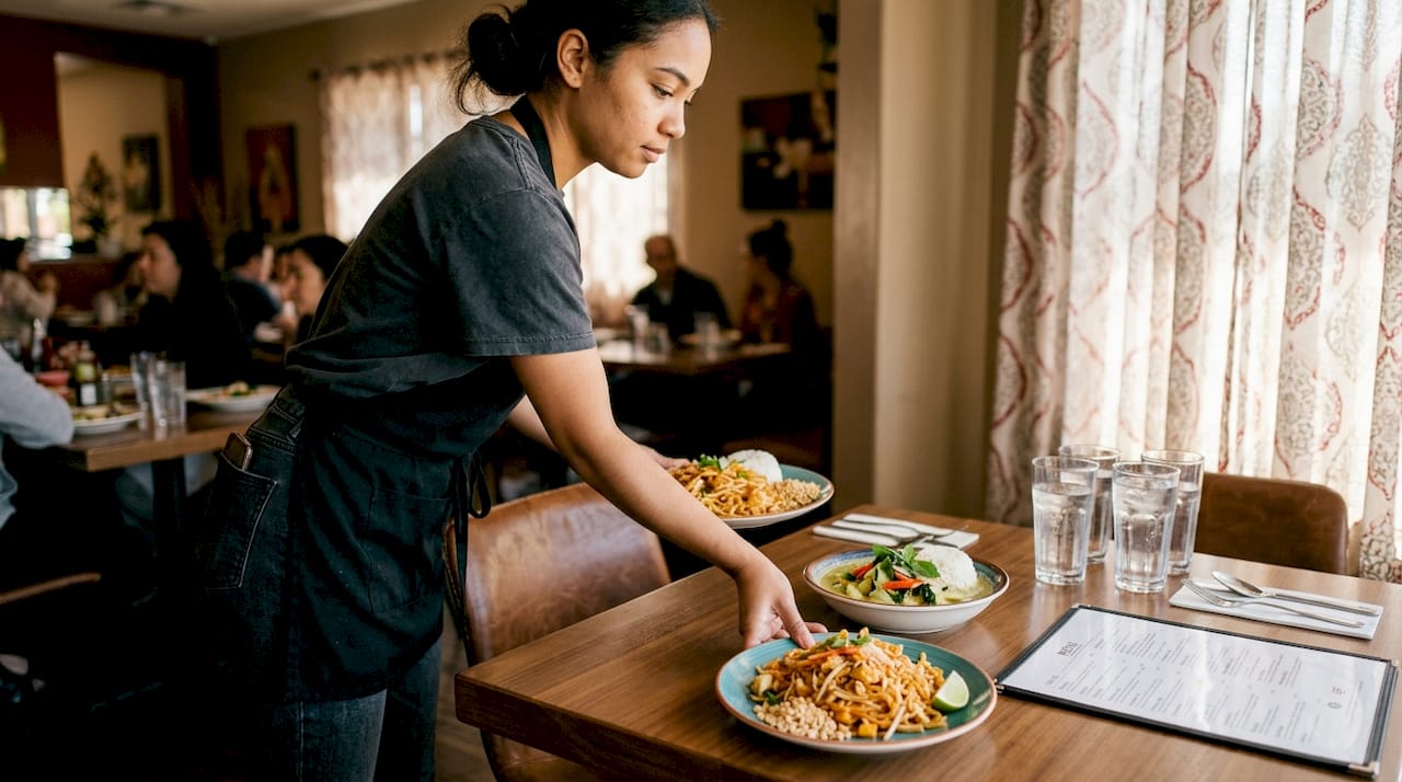 Casual Thai restaurant serving gluten-free dishes