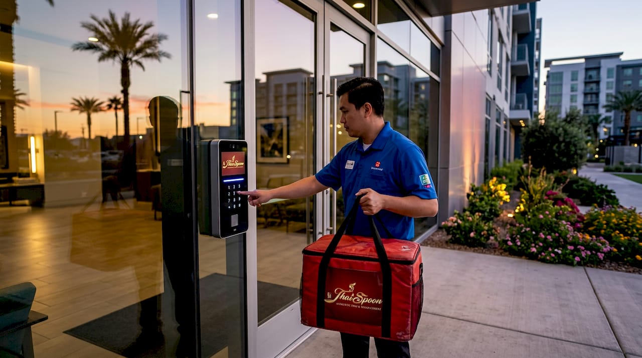 Delivery driver at Las Vegas gated community
