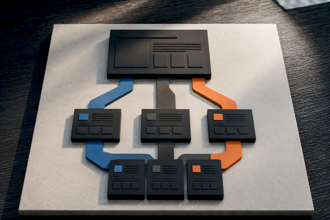 Illustration of persona-based homepage pathways