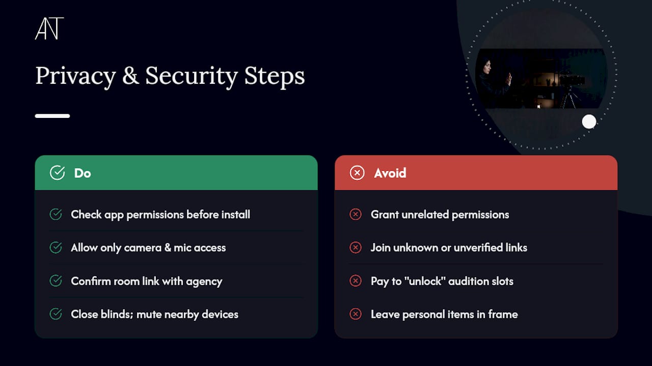 What Privacy and Security Steps Should You Take Before a Remote Session? — overview diagram