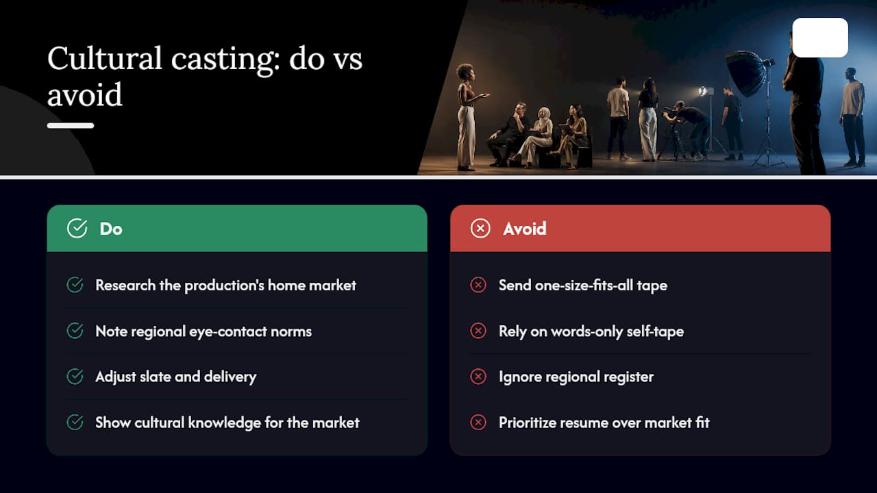 Understanding Cultural Differences in International Casting — overview diagram