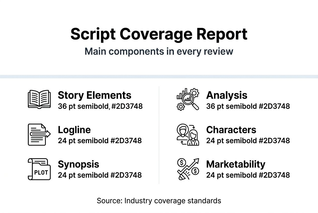 Infographic of script coverage report elements