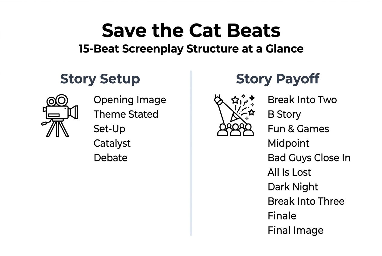 Infographic of Save the Cat 15 Beats